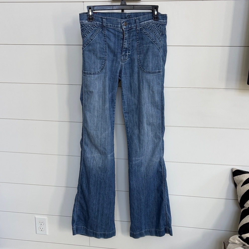 7 Seven for all Mankind Wide Leg high waisted Blue Women's Jeans
